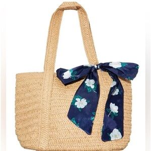 Draper James Woven Tote with Floral Scarf